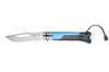 Couteau Opinel Multifonctions Outdoor n°08 lame 8,5cm manche bimatière - Bleu