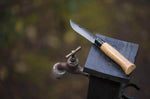 Couteau Opinel Luxe Black Edition n°08 lame 8,5cm noire manche chêne