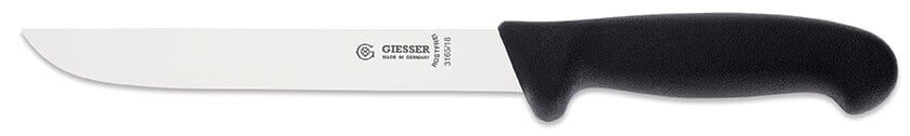 Couteau à désosser pro Giesser lame droite rigide 18cm 3165 - Noir