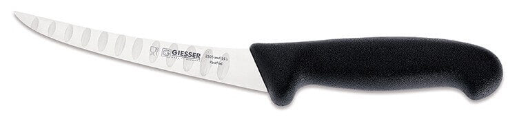 Couteau à désosser pro Giesser lame alvéolée 15cm 2505 - Noir