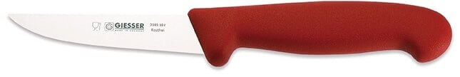Couteau à volaille pro Giesser lame rigide 10cm 3185 - Rouge