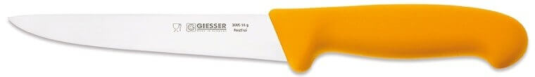 Couteau à saigner pro Giesser lame 16cm 3005 - Jaune foncé