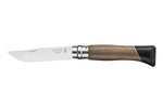 Couteau Opinel Luxe Atelier n°08 lame 8,5cm manche noyer et ébène + coffret