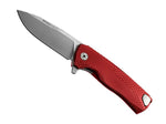 Couteau pliant LionSteel ROK manche monobloc 11cm - Rouge