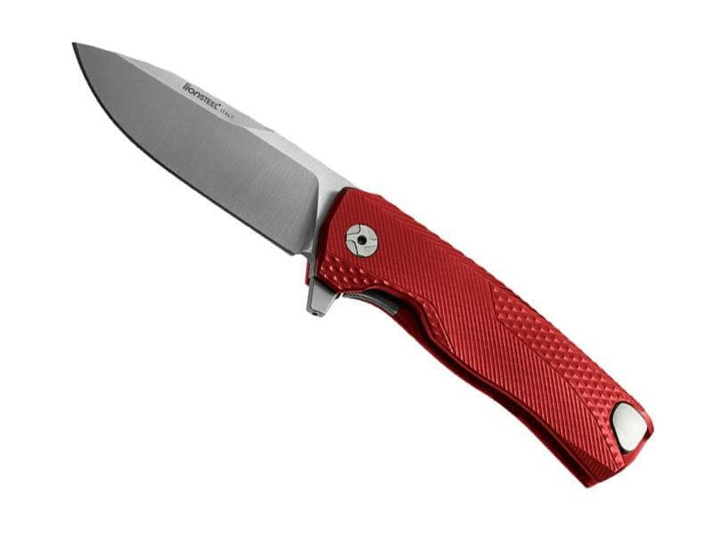 Couteau pliant LionSteel ROK manche monobloc 11cm - Rouge