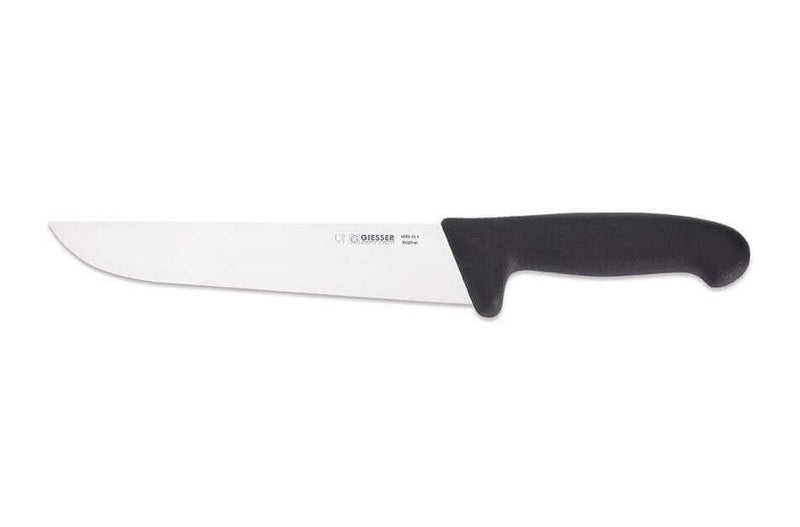 Couteau de boucher pro Giesser lame 21cm 4005 - Noir