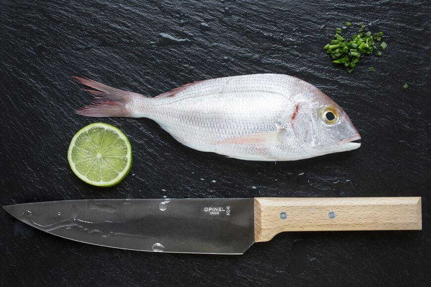 Couteau de chef Opinel Parallèle n°118 lame 20cm manche hêtre