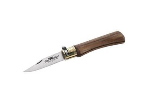 Couteau artisanal Old Bear XS lame inox 6cm manche noyer avec virole