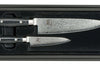 Coffret 2 couteaux japonais Yaxell RAN damas : Chef 20cm + Universel 12cm