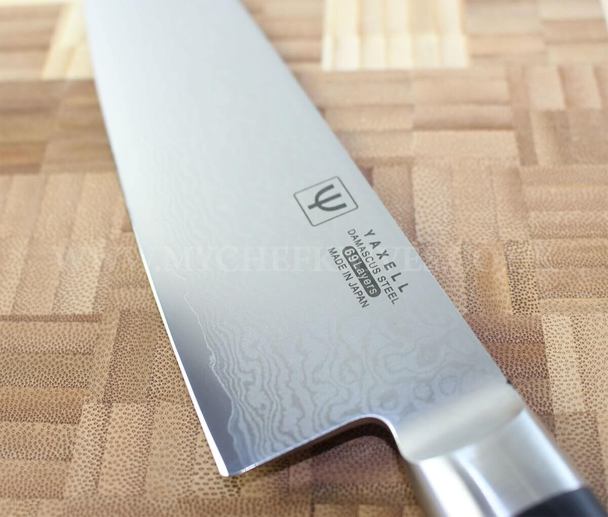 Coffret 2 couteaux japonais Yaxell RAN damas : Chef 20cm + Universel 12cm