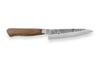Couteau universel japonais artisanal Wusaki Nogami BS2 12.5cm manche en noyer