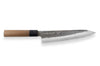 Couteau de chef japonais artisanal Wusaki Nakata BS2 21cm manche en noyer