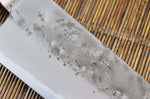 Couteau de chef japonais artisanal Wusaki Nogami BS2 18cm manche noyer
