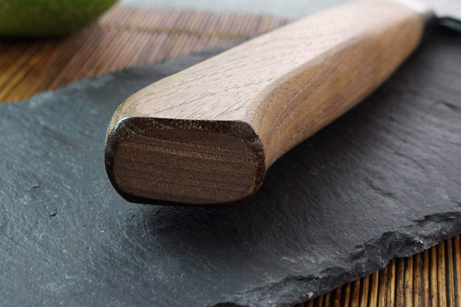 Couteau de chef japonais artisanal Wusaki Nogami BS2 18cm manche noyer