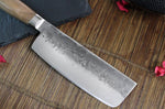 Couteau nakiri japonais artisanal Wusaki Nogami BS2 15cm manche en noyer
