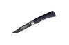 Couteau artisanal Old Bear Total Black virole grise manche bois d'Ayous stratifié - XS