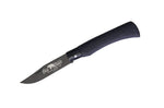 Couteau artisanal Old Bear Total Black virole noire manche bois d'ayous stratifié - M