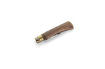 Couteau pliant de bricolage artisanal Old Bear manche noyer 11cm