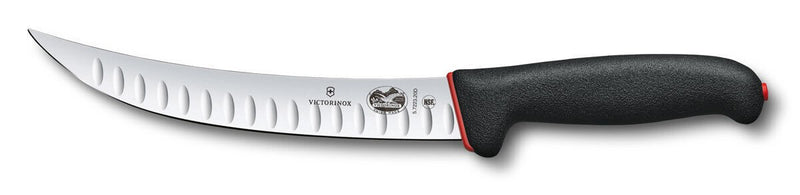 Couteau de boucher Victorinox Fibrox Dual Grip lame alvéolée - 20 cm