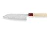 Couteau santoku japonais artisanal Masakage Kiri 16.5cm damas 49 couches