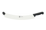 Couteau à fromage et pizza professionnel Icel 38cm double manche noir