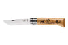 Couteau Opinel Tradition Gravures Animalia n°8 lame 8,5cm manche chêne décor chiens