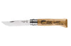 Couteau Opinel Tradition Gravures Animalia n°08 lame 8,5cm manche chêne décor truites