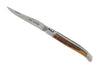 Couteau pliant Laguiole LE FIDELE acier Sandvik manche bois de serpent 12cm