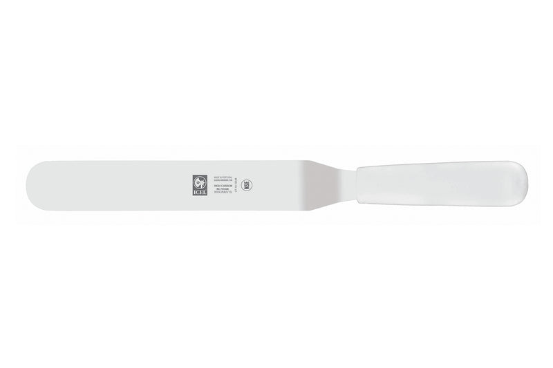Spatule coudée professionnelle Icel manche PP blanc - 15 cm