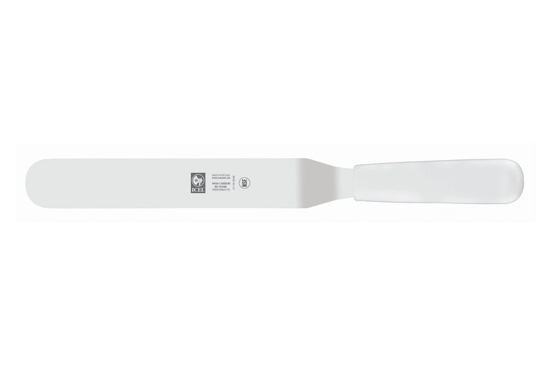 Spatule coudée professionnelle Icel manche PP blanc - 30 cm