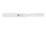 Spatule droite professionnelle Icel inox manche PP blanc - 18 cm