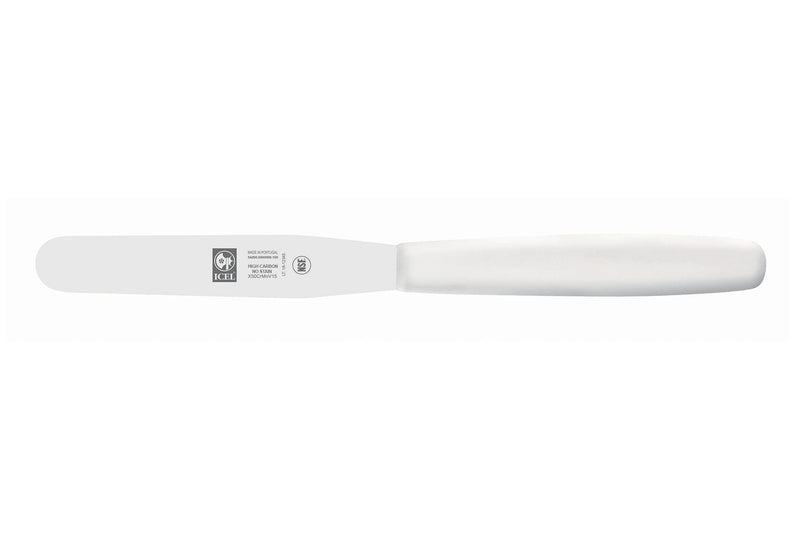 Spatule droite professionnelle Icel manche PP blanc - 10 cm