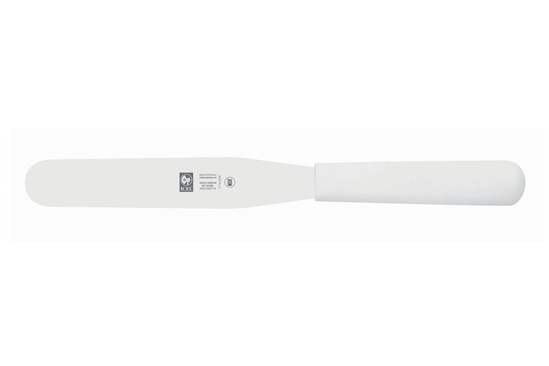Spatule droite professionnelle Icel manche PP blanc - 15 cm