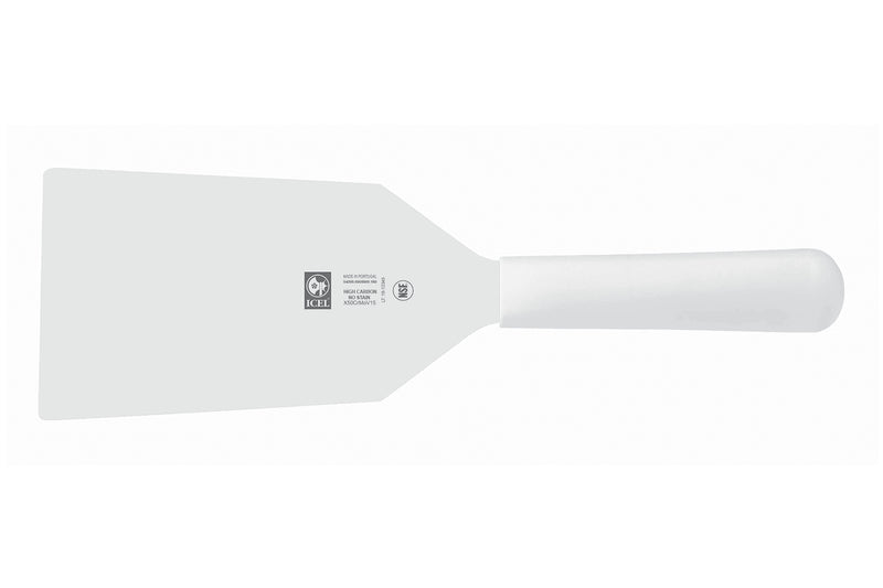 Spatule professionnelle Icel lame large 16cm manche blanc