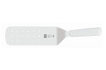 Spatule professionnelle Icel lame perforée 20cm manche blanc
