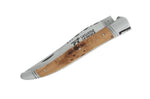 Couteau pliant Laguiole LE FIDELE acier Sandvik manche bois de genévrier 12cm