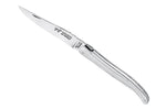 Couteau pliant Laguiole LE FIDELE acier Sandvik manche alu satiné 12cm