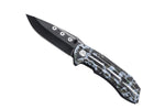 Couteau pliant Herbertz 583412 lame noire manche alu décor camouflage 12cm