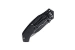 Couteau pliant Herbertz 58412 lame noire manche inox décor araignée 12cm