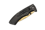 Couteau pliant Herbertz n°567212 lame dorée têtes de mort manche 12cm