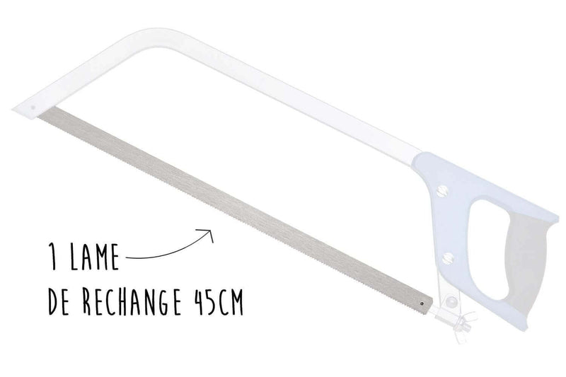 Lame carbone pour scie manche PP bleu 45cm