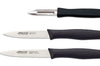 Set 2 couteaux + 1 éplucheur Arcos Nova acier NITRUM manche noir