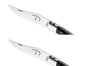 Couteau pliant artisanal Capuchadou acier sandvik manche bois d'ébène 12cm