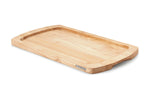 Planche à pain Continenta en bois d'hévéa 45x26x2cm + grille ramasse-miettes