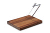 Planche à découper avec lyre à foie gras et fromage Continenta 24x17,5x2cm - Acacia