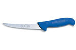 Couteau à désosser Dick Ergogrip lame courbe rigide manche bleu - 15 cm