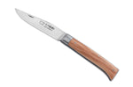 Couteau pliant Au Sabot L'Alpin acier Sandvik manche olivier 10cm