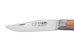 Couteau pliant Au Sabot L'Alpin acier Sandvik manche olivier 10cm