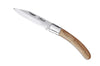 Couteau pliant L'Elsass acier inox Z100 manche bois de genévrier 11cm
