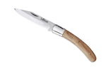 Couteau pliant L'Elsass acier inox Z100 manche bois de genévrier 11cm